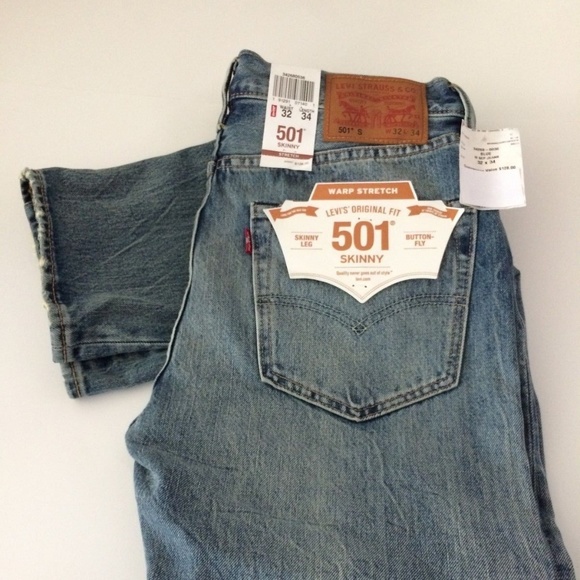 Nwt Levis 5 Skinny Warp Stretch Jeans 